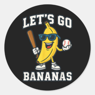 Funny Banana Fruit Lover Bananas Last Name Persona Classic Round Sticker