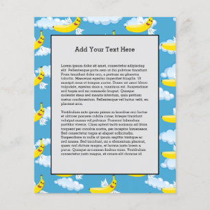 Funny Banana Fruit Lover Gifts Food Humour Emojis Flyer