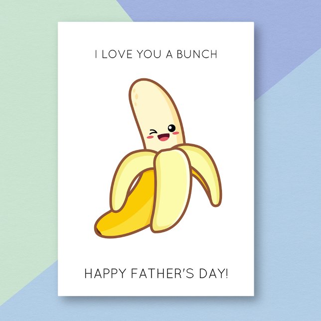 Funny Banana Fruit Pun Father's Day Card (Creator Uploaded)