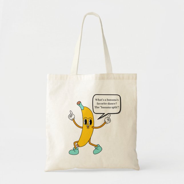 Funny Banana Joke Tote Bag (Front)