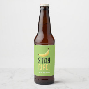Funny Banana Party custom kit modern and editable Beer Bottle Label