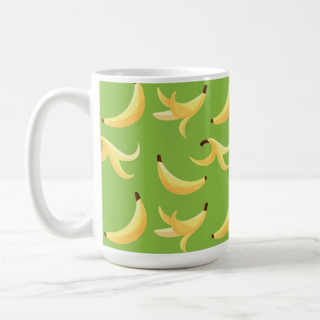 Funny Banana Party pattern colourful - editable Coffee Mug (Left)