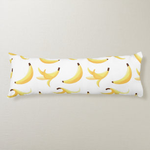 Funny Banana Pun Party pattern colourful - editabl Body Cushion