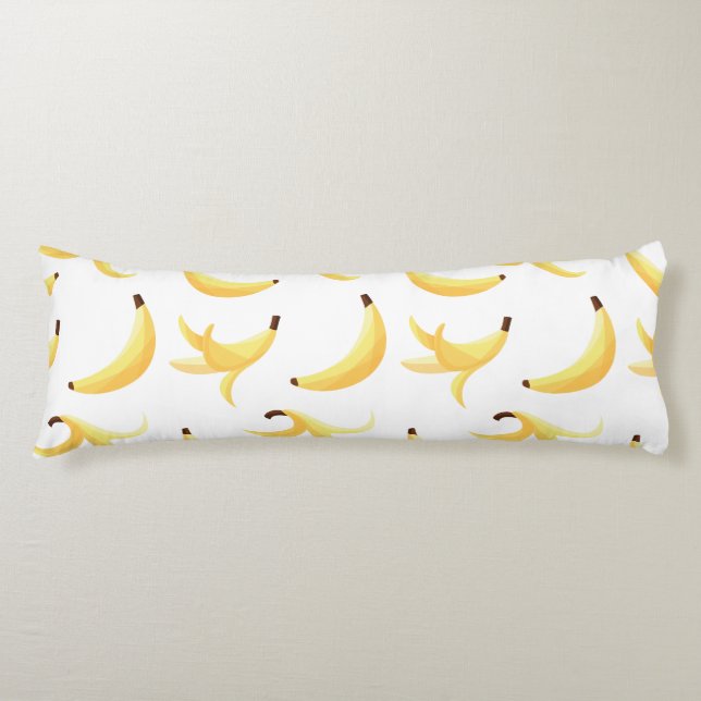 Funny Banana Pun Party pattern colourful - editabl Body Cushion (Front)