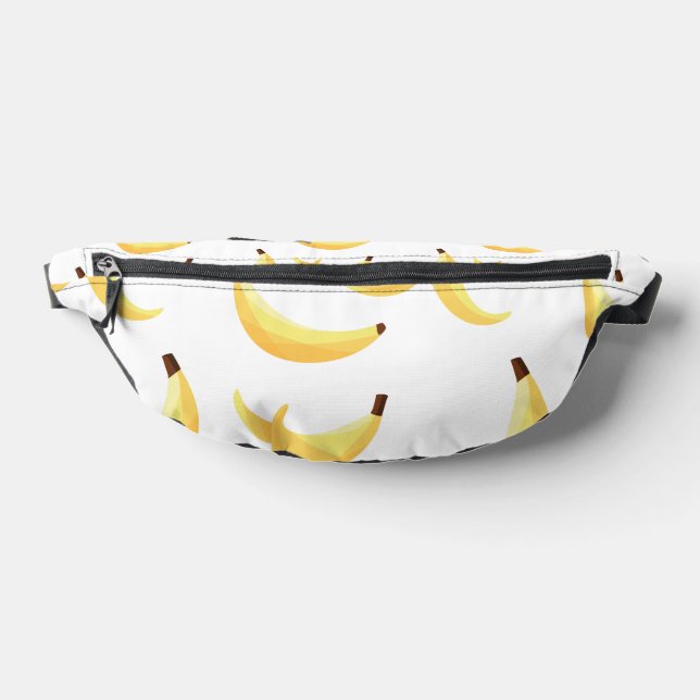 Funny Banana Pun Party pattern colourful - editabl Bum Bags (Lay Down)