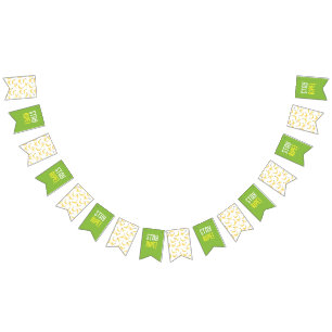 Funny Banana Pun Party pattern colourful - editabl Bunting