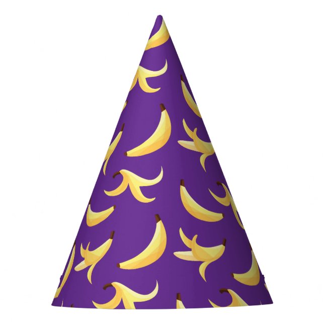 Funny Banana Pun Party pattern colourful - editabl Hat (Front)