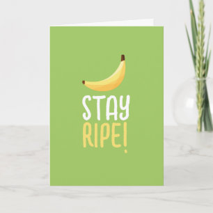 Funny Banana Pun Party pattern colourful - editabl Holiday Card