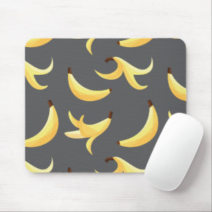Funny Banana Pun Party pattern colourful - editabl Mouse Pad
