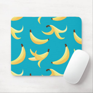 Funny Banana Pun Party pattern colourful - editabl Mouse Pad