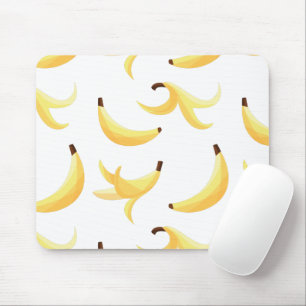 Funny Banana Pun Party pattern colourful - editabl Mouse Pad