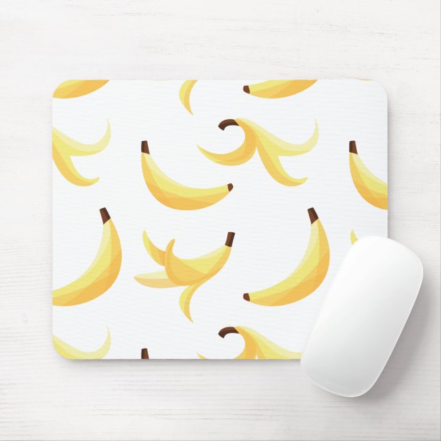 Funny Banana Pun Party pattern colourful - editabl Mouse Pad (With Mouse)