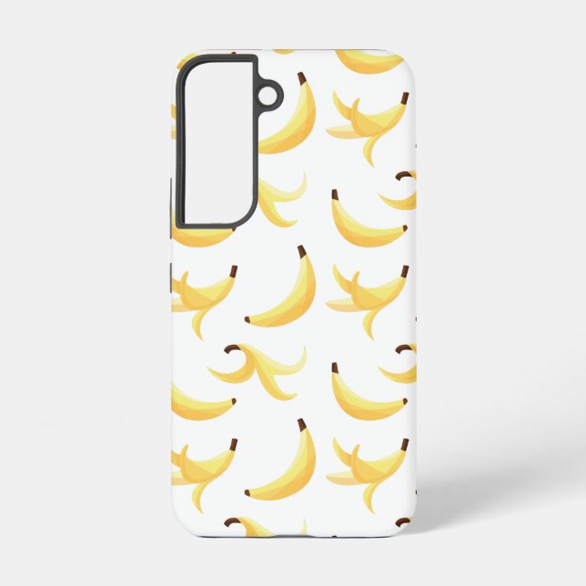 Funny Banana Pun Party pattern colourful - editabl Samsung Galaxy S22 Case (Back)