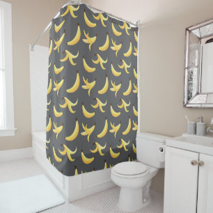 Funny Banana Pun Party pattern colourful - editabl Shower Curtain