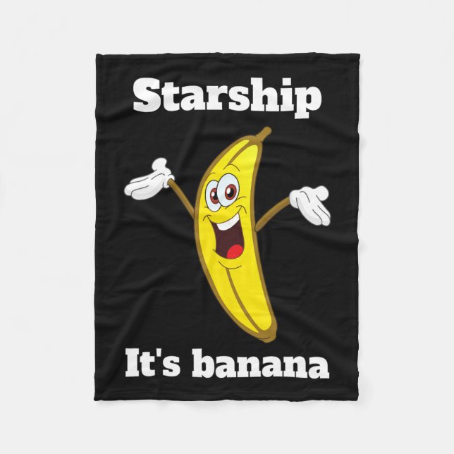 Funny Banana Quote2  Fleece Blanket (Front)