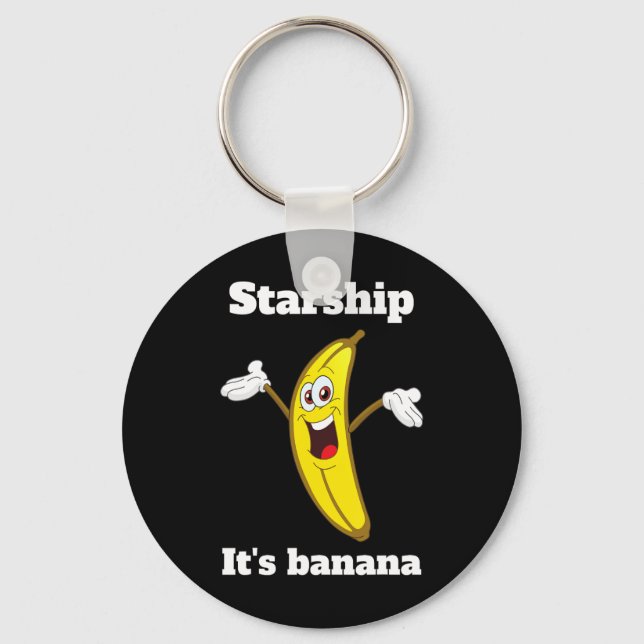 Funny Banana Quote2  Key Ring (Front)