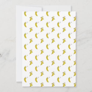 Funny Banana Sleeping Lazy Fruit Lover ZZZ Sleep Thank You Card