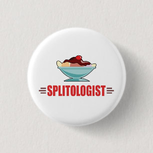 Funny Banana Split 3 Cm Round Badge