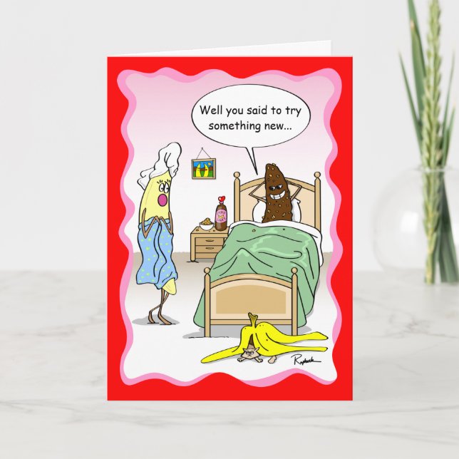 Funny Banana Valentine's Day Card - Custom Cards (Front)