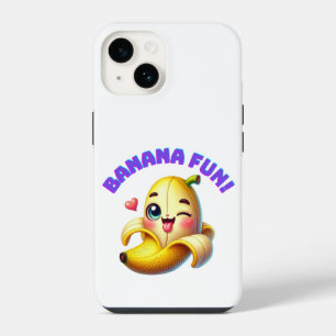 Funny Banana Winking Design for Fun and Playful Gi iPhone 14 Case