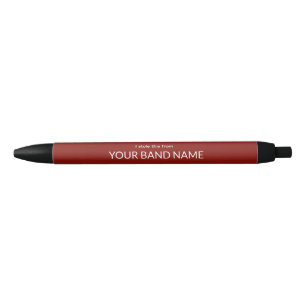 Funny Band Merch Custom Name Music Concert Promo Black Ink Pen