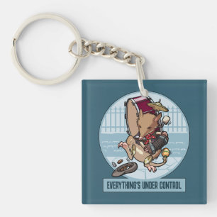 Funny Bandicoot Everything's Under Control Band Key Ring