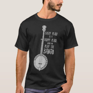 Funny Banjo Shirt - Folk Bluegrass Newgrass Rock T