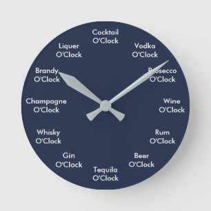 Funny Bar Clock Personalised Clock