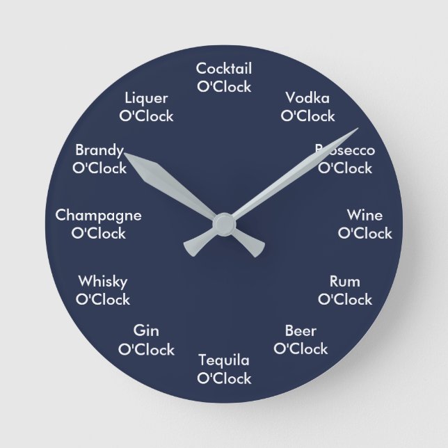 Funny Bar Clock Personalised Clock (Front)