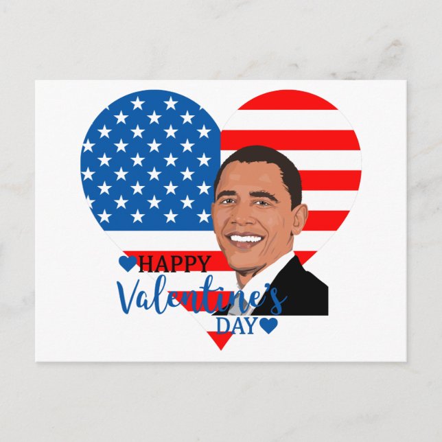 funny barack obama holiday postcard (Front)