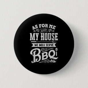 Funny Barbecue Bbq Grilling Joke Grill Master Chef 6 Cm Round Badge