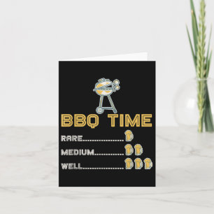 Funny Barbecue Chef Smoked Meat Beer Drinking Gift Card
