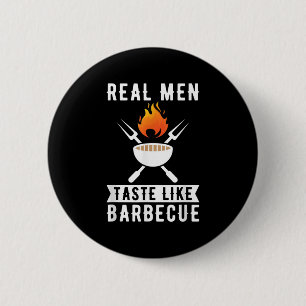 Funny Barbecue Chef Smoked Meat Lover Gift Grillin 6 Cm Round Badge