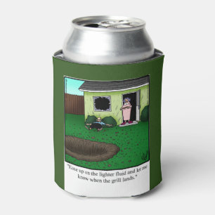 Funny Barbecue Humour Beer Can Cooler