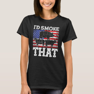 Funny Barbecue Id Smoke That Patriotic Grillmaster T-Shirt