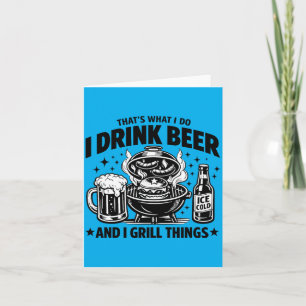 Funny Barbecue Lover Vintage Grill Bbq Master Card