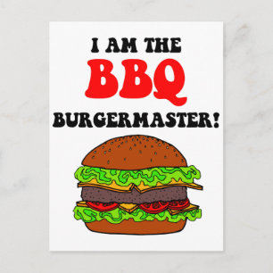 Funny barbecue postcard