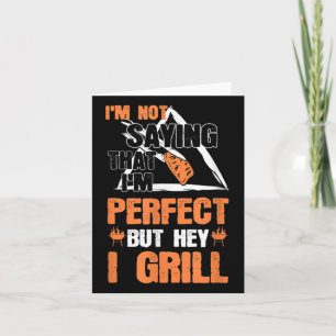Funny Barbecue Pun Bbq Grilling Chef Accessories B Card