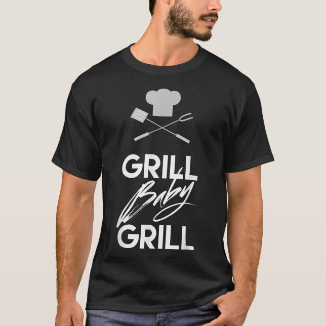Funny Barbecue Quote Shirt Grill Baby Grill Bbq  (Front)