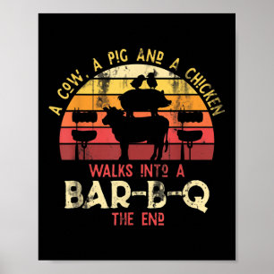 Funny Barbecue Smoked Meat Lover Gift Idea Bbq _1 Poster