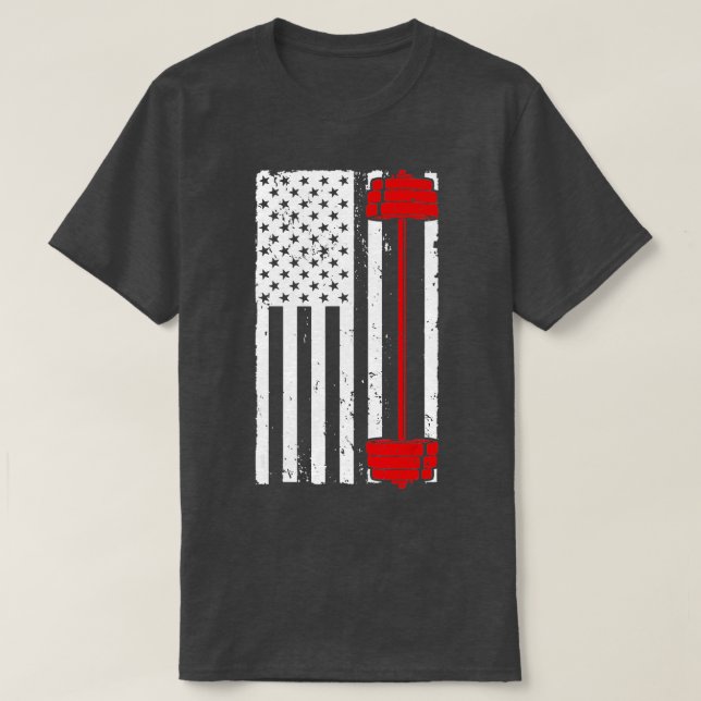 Funny Barbell Art For Men Women Weightlifting Fitn T-Shirt (Design Front)