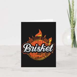 Funny Barbeque Bbq Body By Brisket Meat Smoking Ba Card