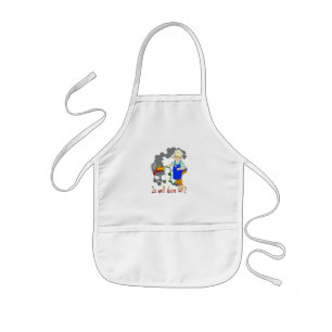 Funny Barbeque Design - Is Well Done OK? Kids Apron
