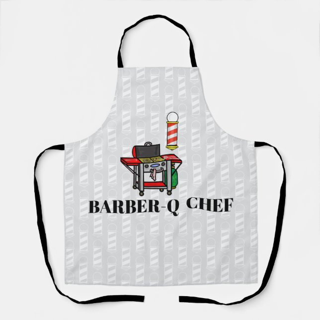 Funny Barber-Q Apron for BBQ (Front)