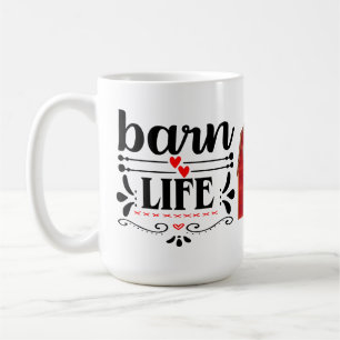 Funny Barn Life Horse Cow Chicken Country Farmer Coffee Mug