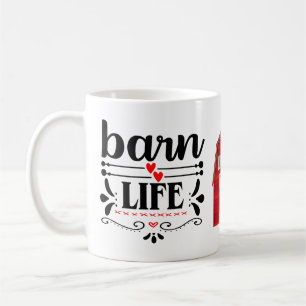 Funny Barn Life Horse Cow Chicken Country Farmer Coffee Mug