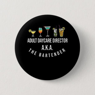 Funny Bartender Alcohol Mixer Barkeeper Jokes 6 Cm Round Badge