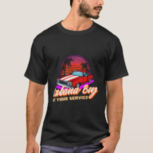 Funny Bartender Beach Party Cabana Boy At Your Ser T-Shirt