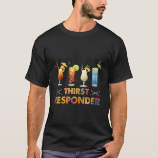 Funny Bartender Cocktail Thirst Response Barkeeper T-Shirt
