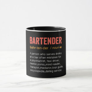Funny Bartender Definition Mug
